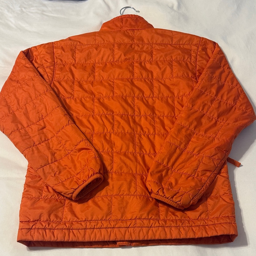 Patagonia Kids L Bright Orange Puffer Jacket - Picture 3 of 4